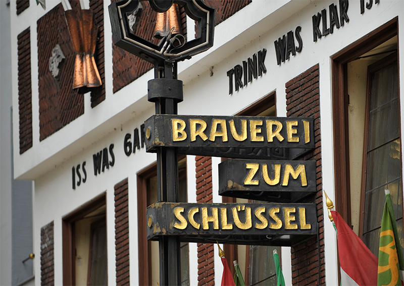 Die Brauerei Zum Schlüssel auf der Bolkerstraße