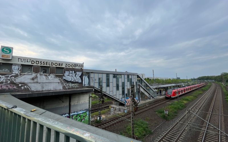 Der S-Bahnhof Düsseldorf-Zoo