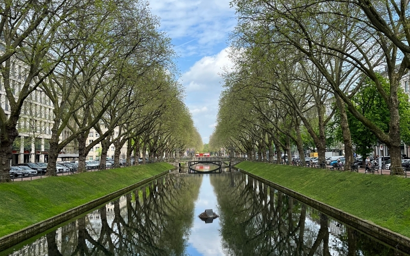 Blick über den Kö-Graben